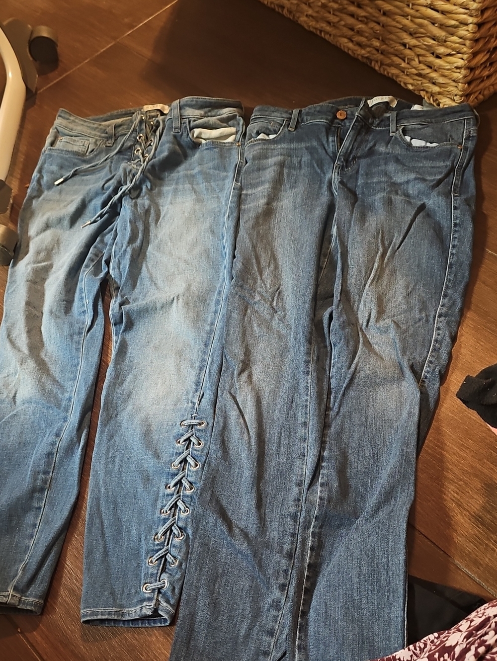 Guess Women's Lace-Up Detail Jeans